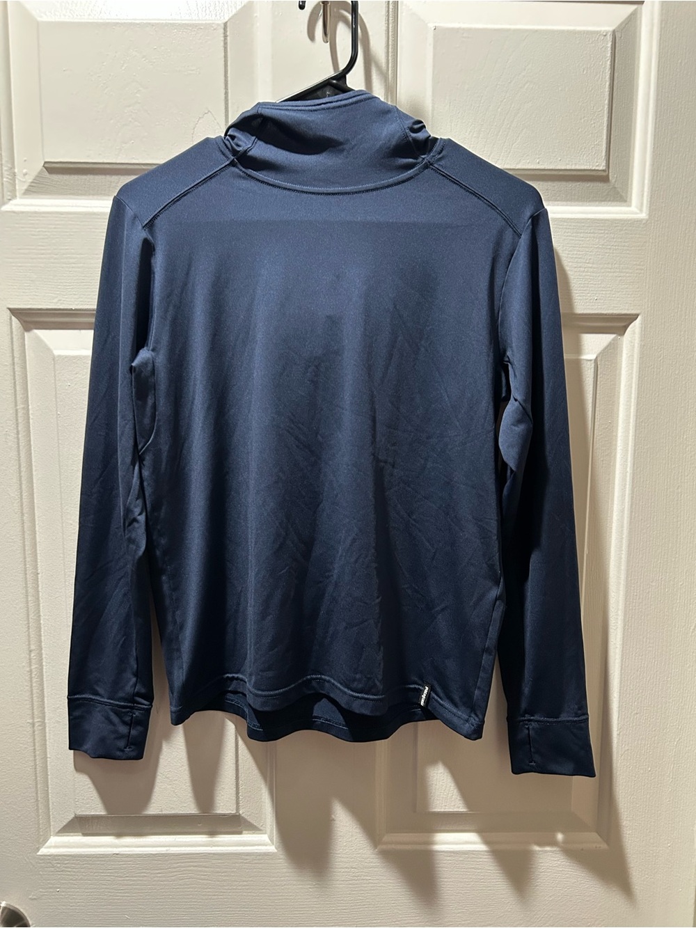 Patagonia Kid’s Unisex Navy Capilene Silkweight Long-Sleeve Hoody Size XL